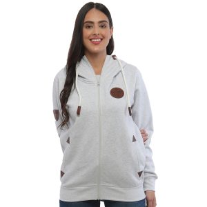 Ireland Leather Patch Lady Hood