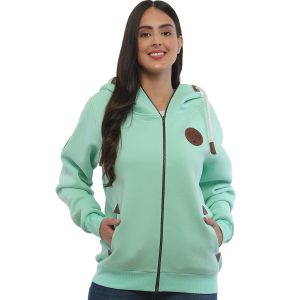 Ireland leather Patch Lady Zipper