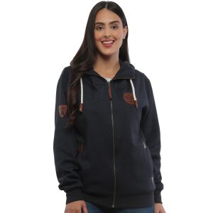Ireland Leather Patch Lady Hood