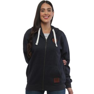 Ireland Leather Patch Lady Hood