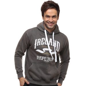 Ireland Retro Ribbon Unisex Hood