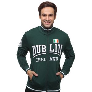 Dublin Ireland Flag Unisex Zipper