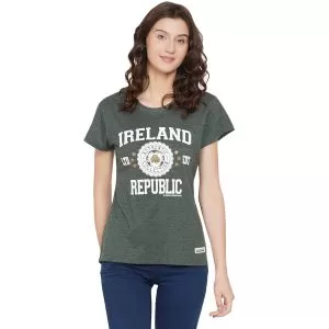 Ireland Stamp Stars Lady T Shirt