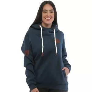 Ireland Leather Patch Lady Hood
